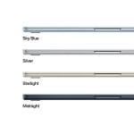 MacBook Air 15", procesor Apple M4, 10 nuclee CPU si 10 nuclee GPU, 16GB, 256GB